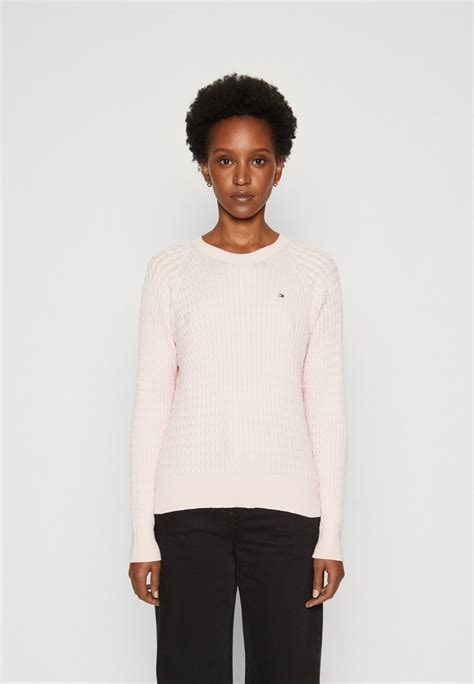 Tommy Hilfiger Cable Strickpullover Whimsy Pink Rosa Zalando De