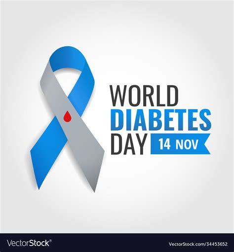 World Diabetes Day Royalty Free Vector Image Vectorstock