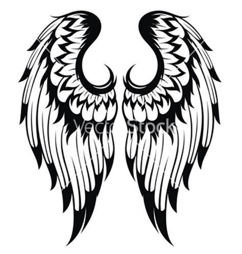 Angel Wings Silhouette Vector at GetDrawings | Free download