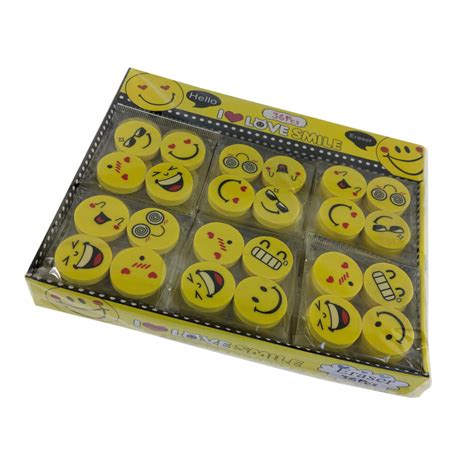 Mini Eraser Emoji (144 pcs) DNL313 - Denlo