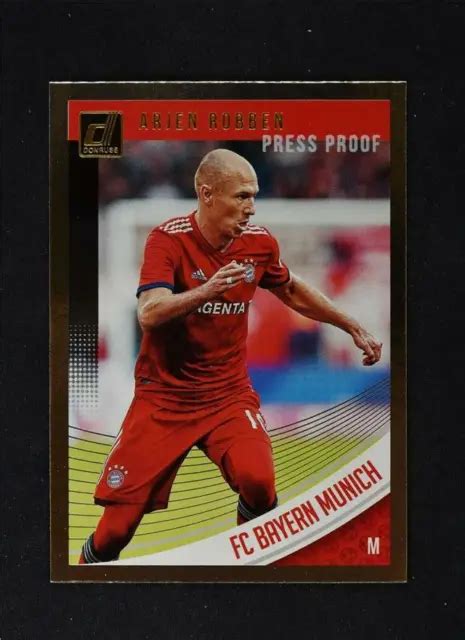 Donruss Soccer Press Preuve Argent Arjen Robben Eur