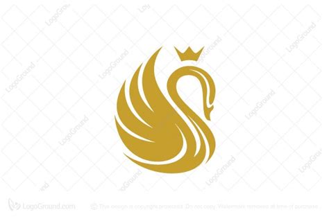 Crown Swan Logo Design Jewelrybygthings