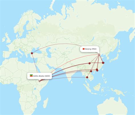 All Flight Routes From Beijing To Addis Ababa Pek To Add Flight Routes