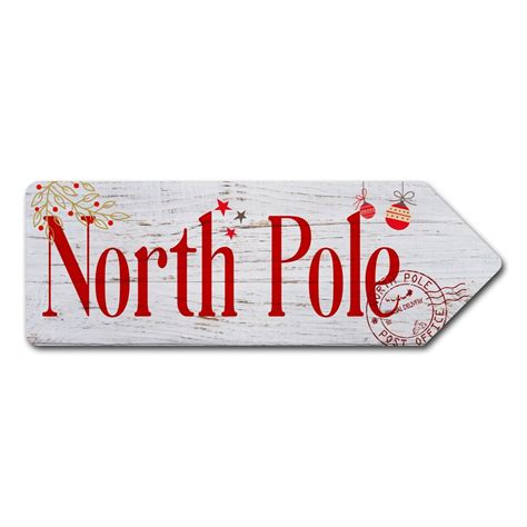 Santa North Pole Sign