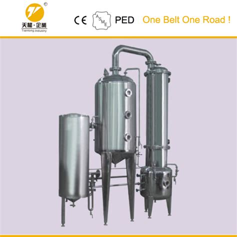 Alcohol Extraction Single Effect Vacuum Concentrator China Liquid