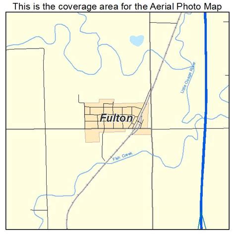 Aerial Photography Map of Fulton, KS Kansas