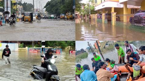 Tamil Nadu Rains Chennai Suffers Waterlogging Power Cuts After