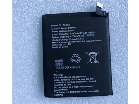 BL A30CT Battery 4100mAh 15 867Wh Koobee BL A30CT Batteryclub Org