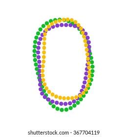 Mardi Gras Beads Vector Illustration Stock Vector Royalty Free