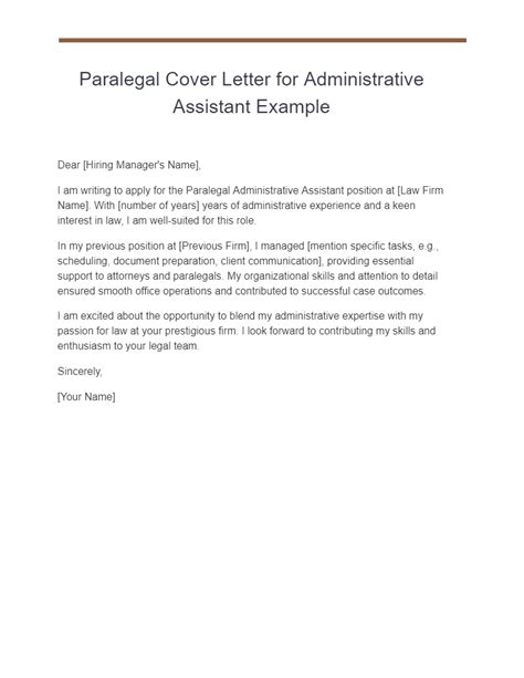 Paralegal Cover Letter 29 Examples Pdf