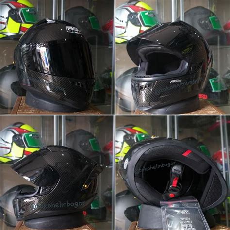 Jual Helm Rsv Fullface Rsv Ff Motif Carbon Glossy Visor Smoke Dan