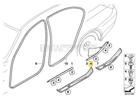 Listwa ozdobna osłona progu przód prawa BMW M5 E60 E61 sklep