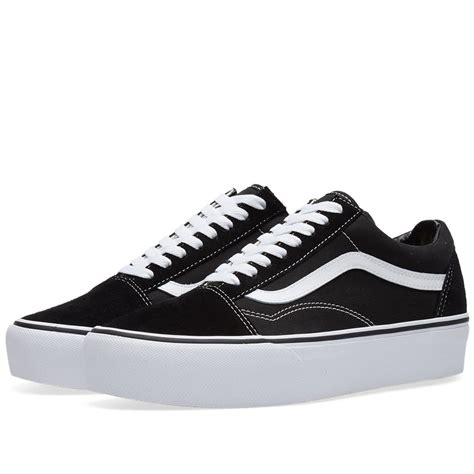 Vans Old Skool Platform Black White End Be