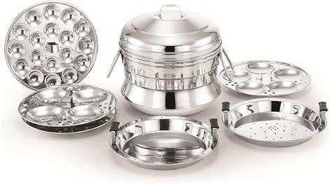 Alisha Ekitchen Italia Stainless Steel All In One Idli Cooker Idli