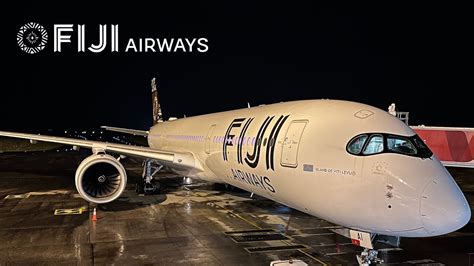 Fiji Airways Business Class Airbus A350 900 Nan Lax Youtube