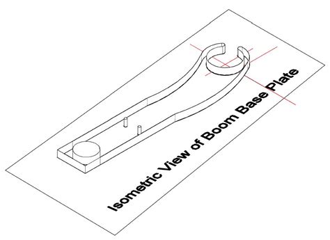 Boom Base Plate Crane Machine Part Sample Design