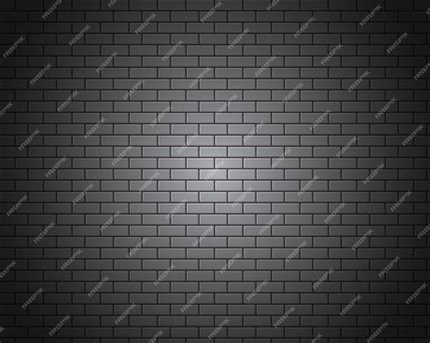 Premium Vector | Dark brick wall background