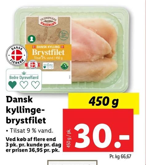 Dansk Kyllingebrystfilet Tilbud Hos Lidl