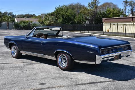 1967 Pontiac Lemans Gto Convertible Finished In Fathom Blue Pontiac