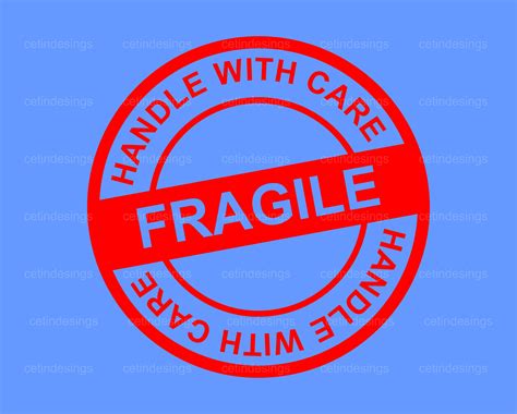 Fragile Handle With Care Sticker Svg Fragile Svgfragile Etsy Hong Kong