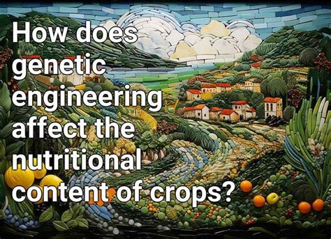 How does genetic engineering affect the nutritional content of crops ...