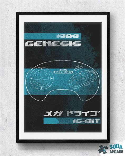 Sega Genesismega Drive Printposter