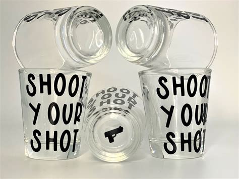 Shoot Your Shot Novelty Shot Glasses | Etsy