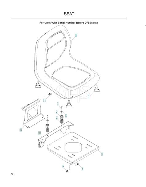 Husqvarna Z4219 Seat GHS