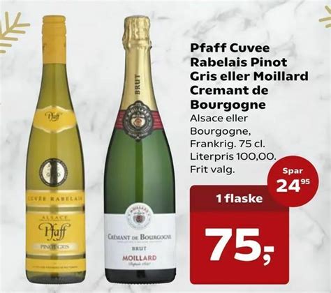 Pfaff Cuvee Rabelais Pinot Gris Eller Moillard Cremant De Bourgogne