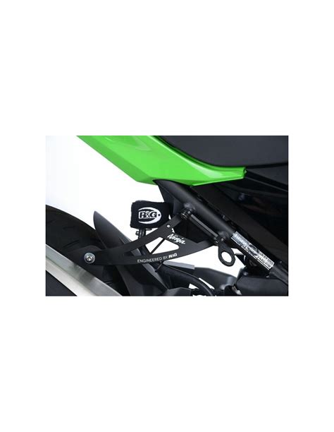 Caches orifices repose pieds arrière R G RACING noir Kawasaki Ninja 400