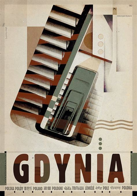 Gdynia Plakat Z Serii Polska Ryszard Kaja Polish Posters Polish