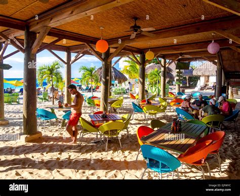 The Beach Of Negril Nightlife District Westmoreland Jamaica Stock