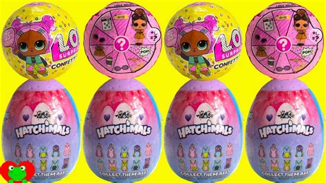 Lol Dolls Gets Hatchimals Surprise Eggs Youtube