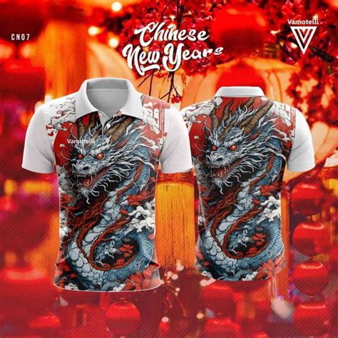 Jual Kaos Imlek 2024 CNY Baju Imlek Naga Tshirt New Year By Vamotelli