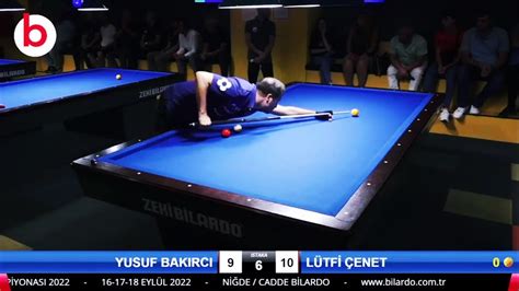 LÜTFİ ÇENET vs YUSUF BAKIRCI ÖZEL 3 BANT BİLARDO ŞAMPİYONASI NİĞDE