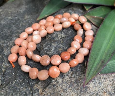 Sunstone Faceted Coin Gemstone Beads Mm Strand My Beads