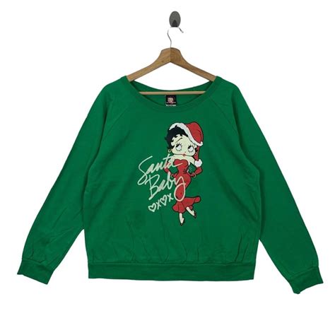 Vintage Vintage Betty Boop Santa Pullover Jumpers Sweater Grailed