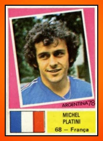 Old School Panini World Cup Top 100 N°79 Michel Platini