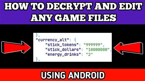 How To Decrypt And Edit Game Files Using Android Youtube