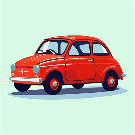 Premium Vector Red Car Vector Illustration