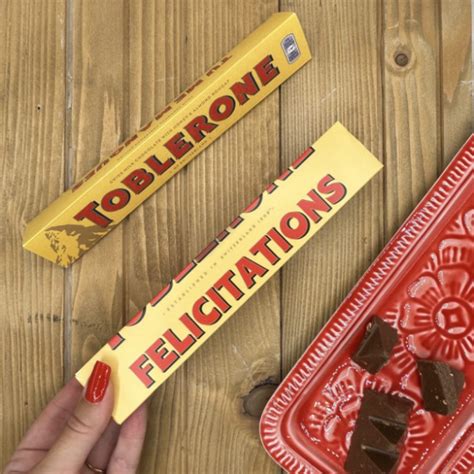 Barre De Chocolat Personnalis E Toblerone F Licitations