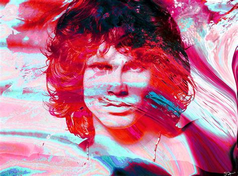 Tribute To The Fiery Poet Jim Morrison Photograph By Abstract Angel