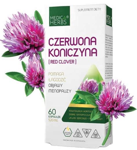 KONICZYNA CZERWONA Menopauza Red Clover Medica Her 10216849605 Allegro Pl