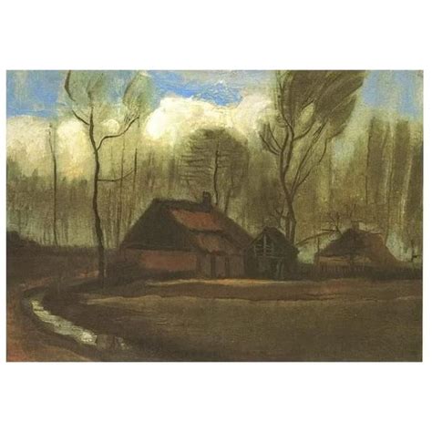 Toile De Qualité Musée À Encadrer Van Gogh 1883 Ferme Pres Des Arbres