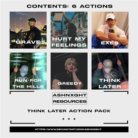 Think Later Action Pack [ashnxght] by ashnxght on DeviantArt