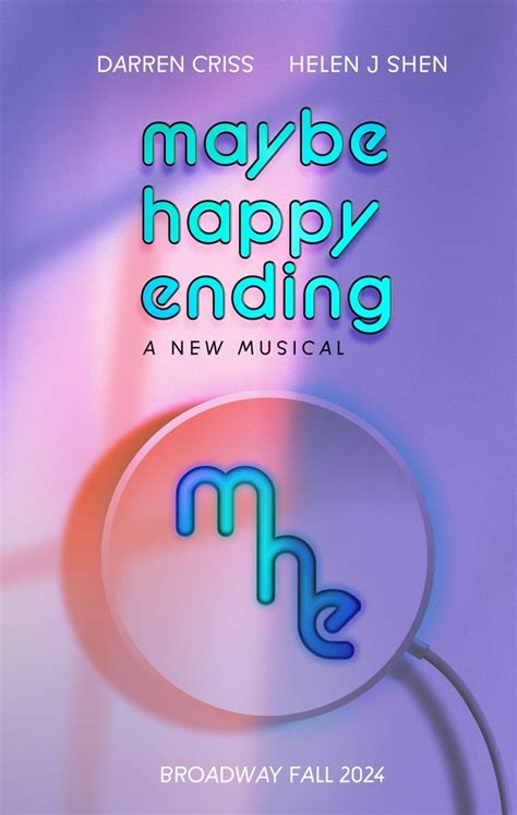 Maybe Happy Ending Broadway Belasco Theatre 2024 Playbill