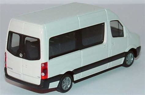 VW Crafter Bus Hochdach grauweiß Werbemodell herpa 2E0099301903 in der