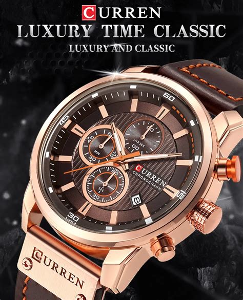 CURREN Moda Cuarzo Hombres Relojes Marca Superior Lujo Hombre Reloj