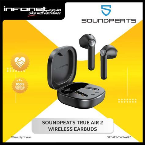 Promo Soundpeats True Air 2 Wireless Earbuds Diskon 22 Di Seller