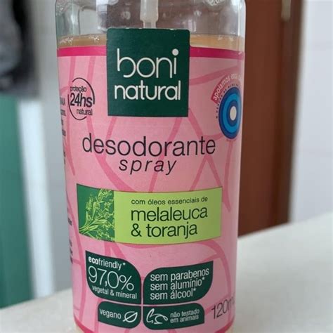 Boni Natural Desodorante Spray Melaleuca Toranja Review Abillion